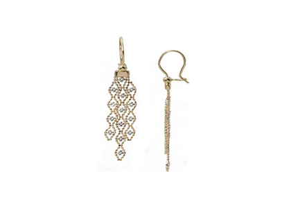 2 Tone Plated | Chandelier Earrings